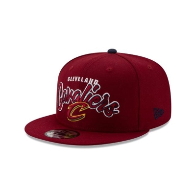 Sapca New Era Cleveland Cavaliers NBA Retro Script 9FIFTY Snapback - Rosii